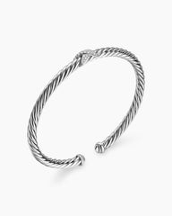 Cable Flex® X Station Bracelet in Sterling Silver with Diamonds, 4mm