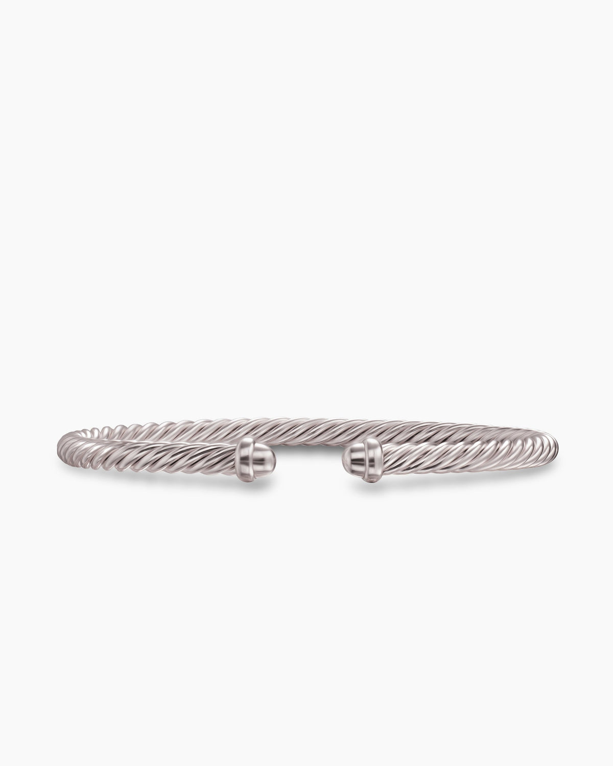 Classic Cable Bracelet in Sand Aluminum, 4mm