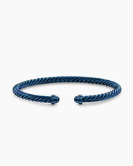 Classic Cable Bracelet in Navy Aluminum, 4mm