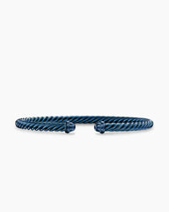 Classic Cable Bracelet in Navy Aluminum, 4mm