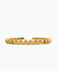 Pyramid Bangle Bracelet in 18K Yellow Gold, 6.5mm