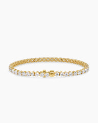 Tennis Bracelet in 18K Yellow Gold with Diamonds, 3.8mm