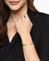 Cablespira® Flex Bracelet in 18K Yellow Gold with Diamonds, 4mm