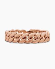 Curb Chain Bracelet in 18K Rose Gold, 14.5mm