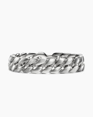 Curb Chain Bracelet in Platinum, 14.5mm