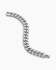 Curb Chain Bracelet in Sterling Silver, 14.5mm