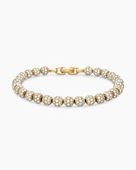 Spiritual Beads Bracelet in 18K Yellow Gold and Pavé Diamonds, 6mm