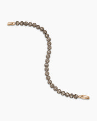 Spiritual Beads Bracelet in 18K Rose Gold and Pavé Cognac Diamonds, 6mm