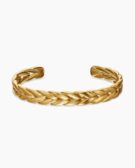 Chevron Cuff Bracelet in 18K Yellow Gold, 9mm