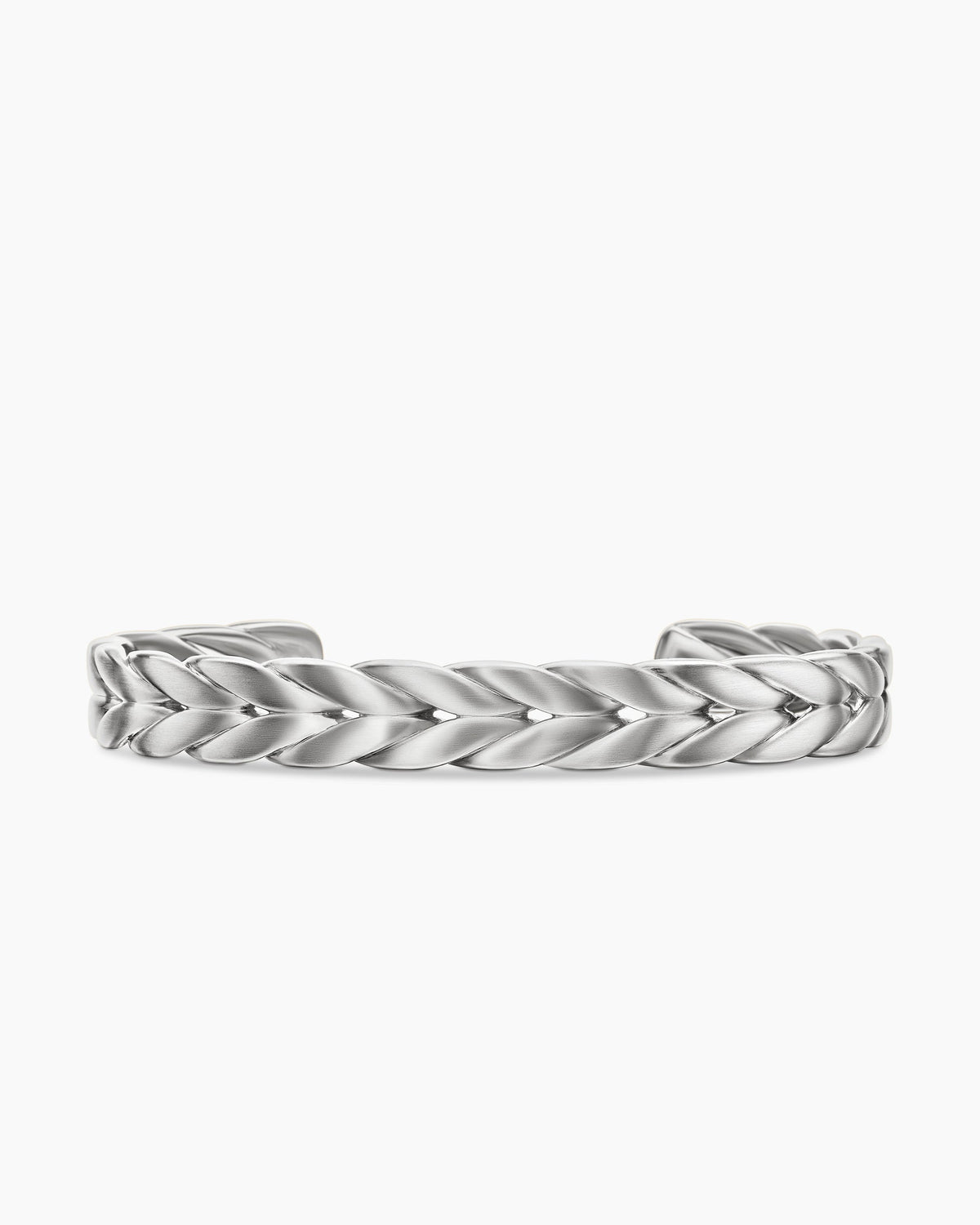 Chevron Cuff Bracelet in Sterling Silver, 9mm