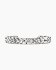 Chevron Cuff Bracelet in Sterling Silver, 9mm