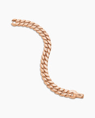 Curb Chain Bracelet in 18K Rose Gold, 11.5mm