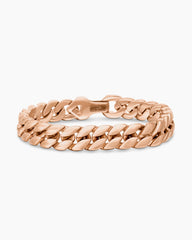 Curb Chain Bracelet in 18K Rose Gold, 11.5mm