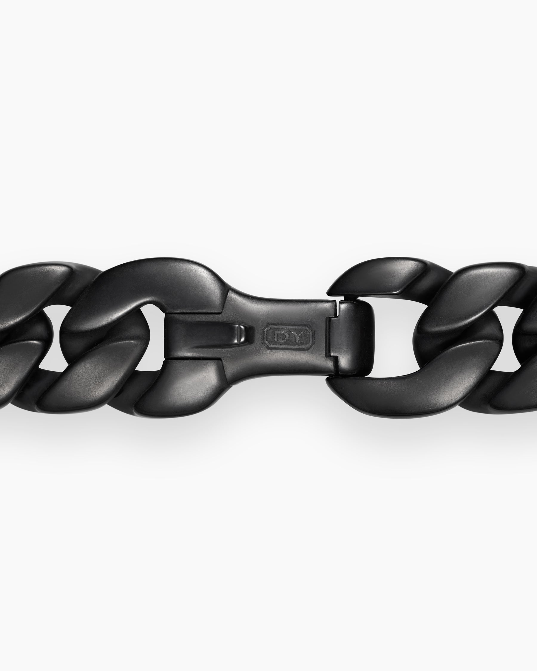 Curb Chain Bracelet in Black Titanium, 11.5mm
