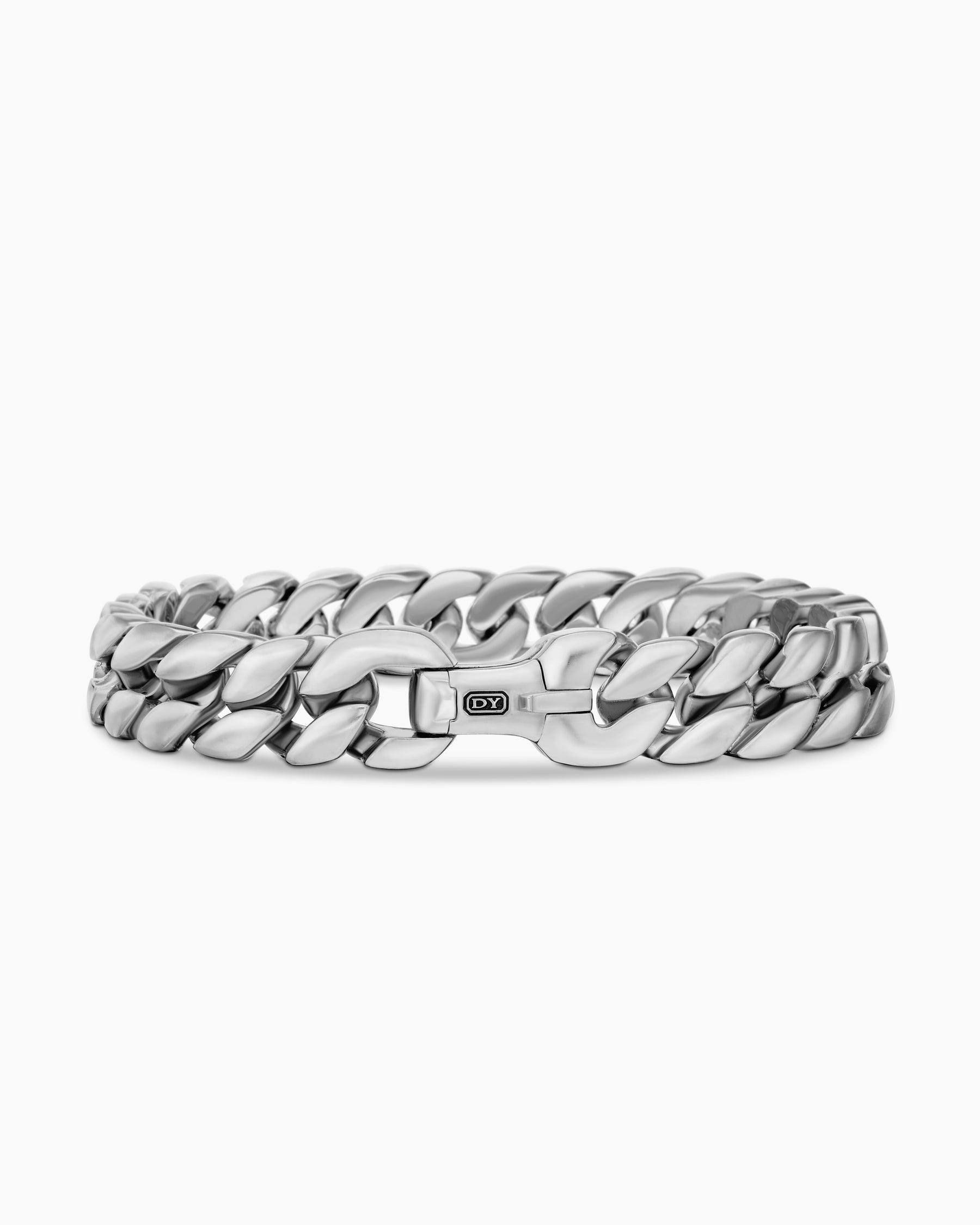 Curb Chain Bracelet in Sterling Silver, 11.5mm
