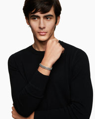 Curb Chain Bracelet in Sterling Silver, 11.5mm