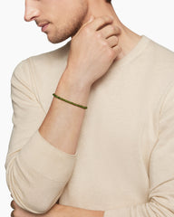 Spiritual Beads Bracelet with Nephrite Jade and 18K Yellow Gold, 4mm