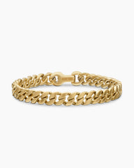 Curb Chain Bracelet in 18K Yellow Gold, 8mm