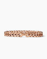 Curb Chain Bracelet in 18K Rose Gold, 8mm