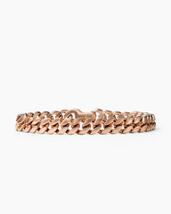 Curb Chain Bracelet in 18K Rose Gold, 8mm