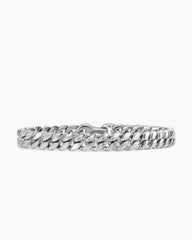 Curb Chain Bracelet in Platinum, 8mm