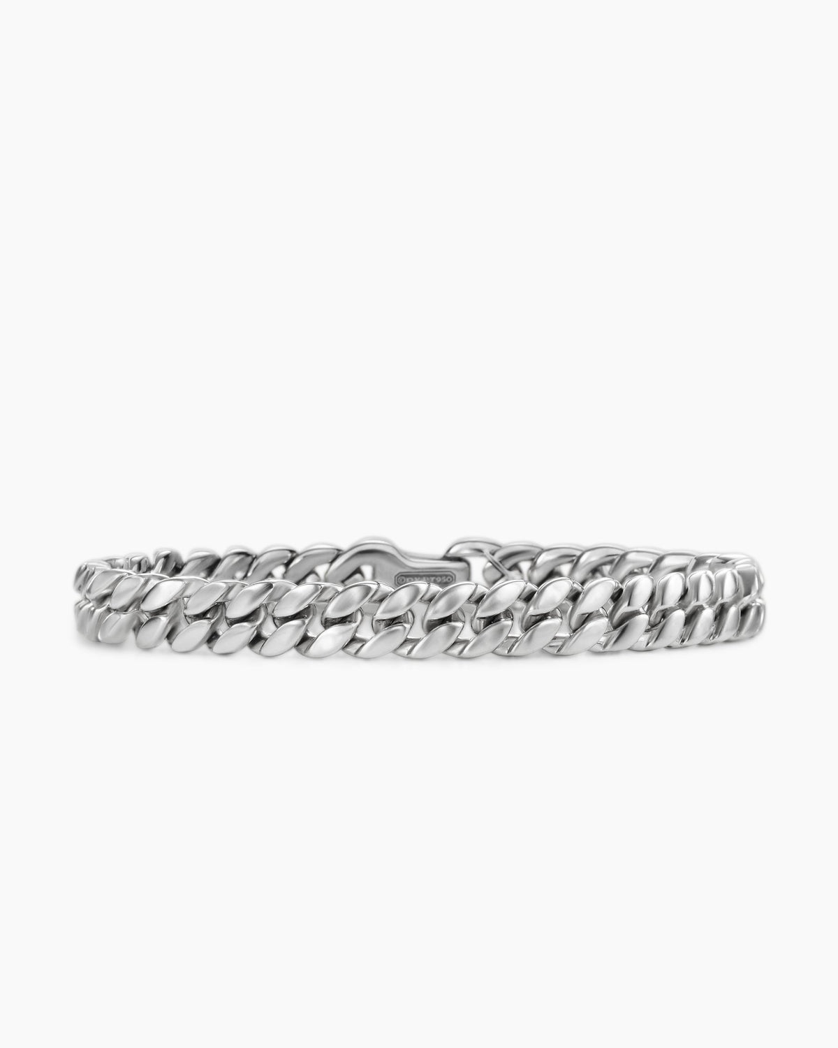Curb Chain Bracelet in Platinum, 8mm