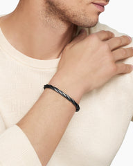 DY Helios™ Cuff Bracelet in Black Titanium, 6mm