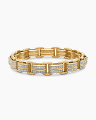 Streamline® Link Bracelet in 18K Yellow Gold with Diamonds, 7.5mm