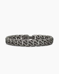 Curb Chain Angular Link Bracelet in Titanium, 8.7mm