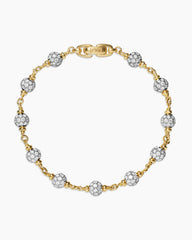 Spiritual Beads Bracelet in 18K Yellow Gold with Diamonds, 6mm