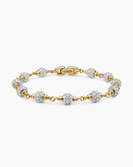 Spiritual Beads Bracelet in 18K Yellow Gold with Diamonds, 6mm