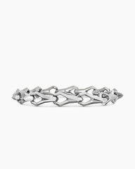 Faceted Link Bracelet in Sterling Silver, 9mm