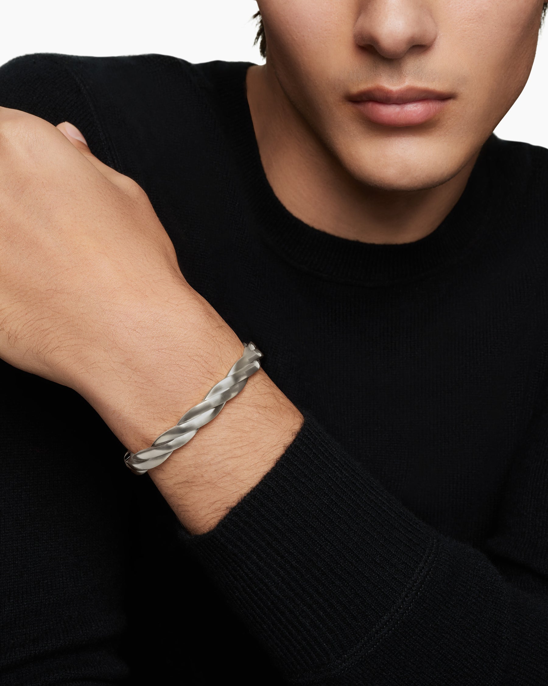 DY Helios™ Cuff Bracelet in Sterling Silver, 9mm