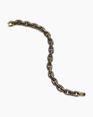 Streamline® Oval Link Bracelet in 18K Yellow Gold with Forged Carbon, 8.5mm