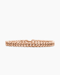 Curb Chain Bracelet in 18K Rose Gold, 6mm