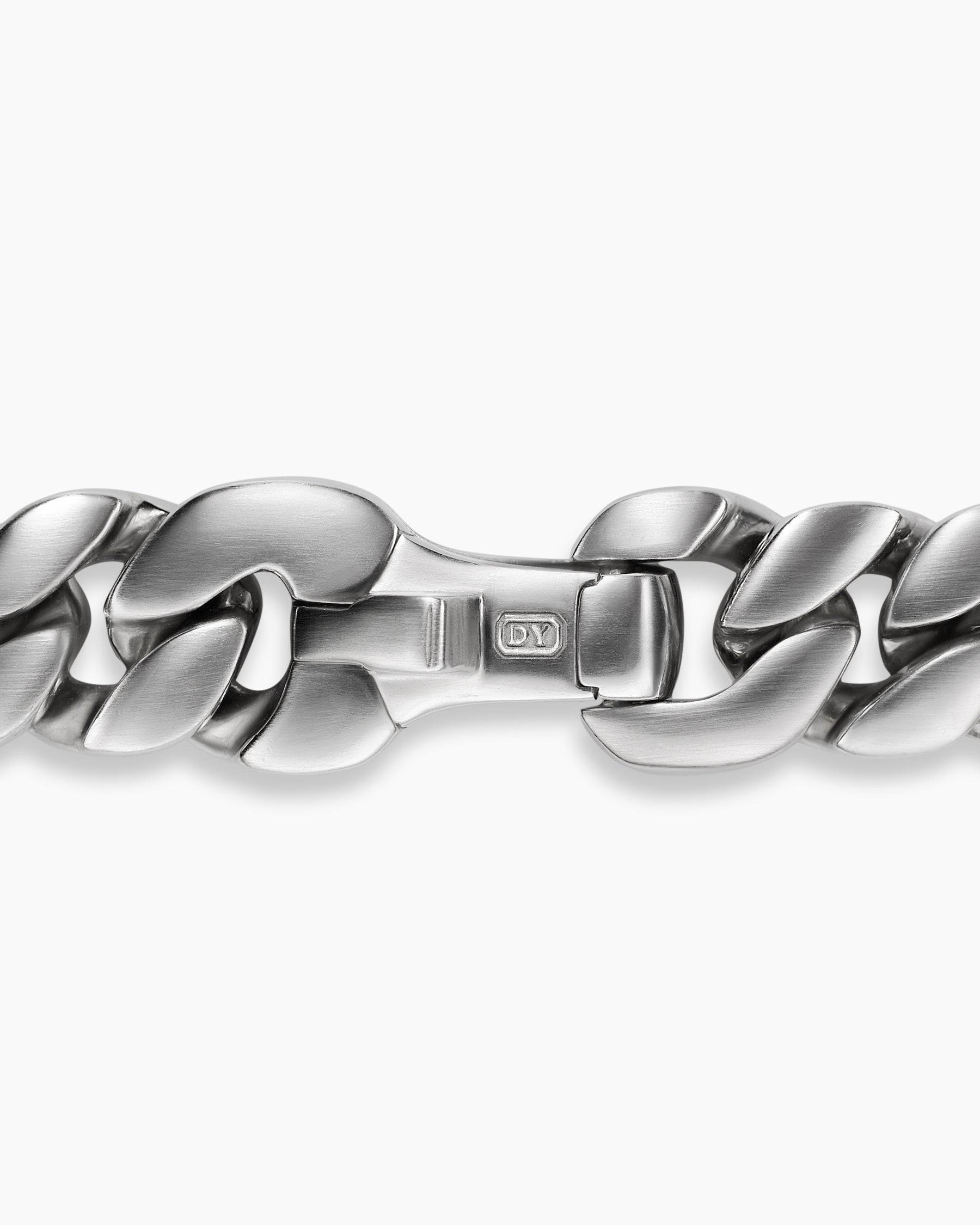Curb Chain Bracelet in Platinum, 6mm