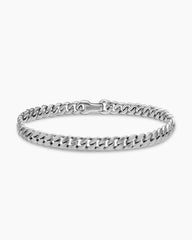 Curb Chain Bracelet in Sterling Silver, 6mm