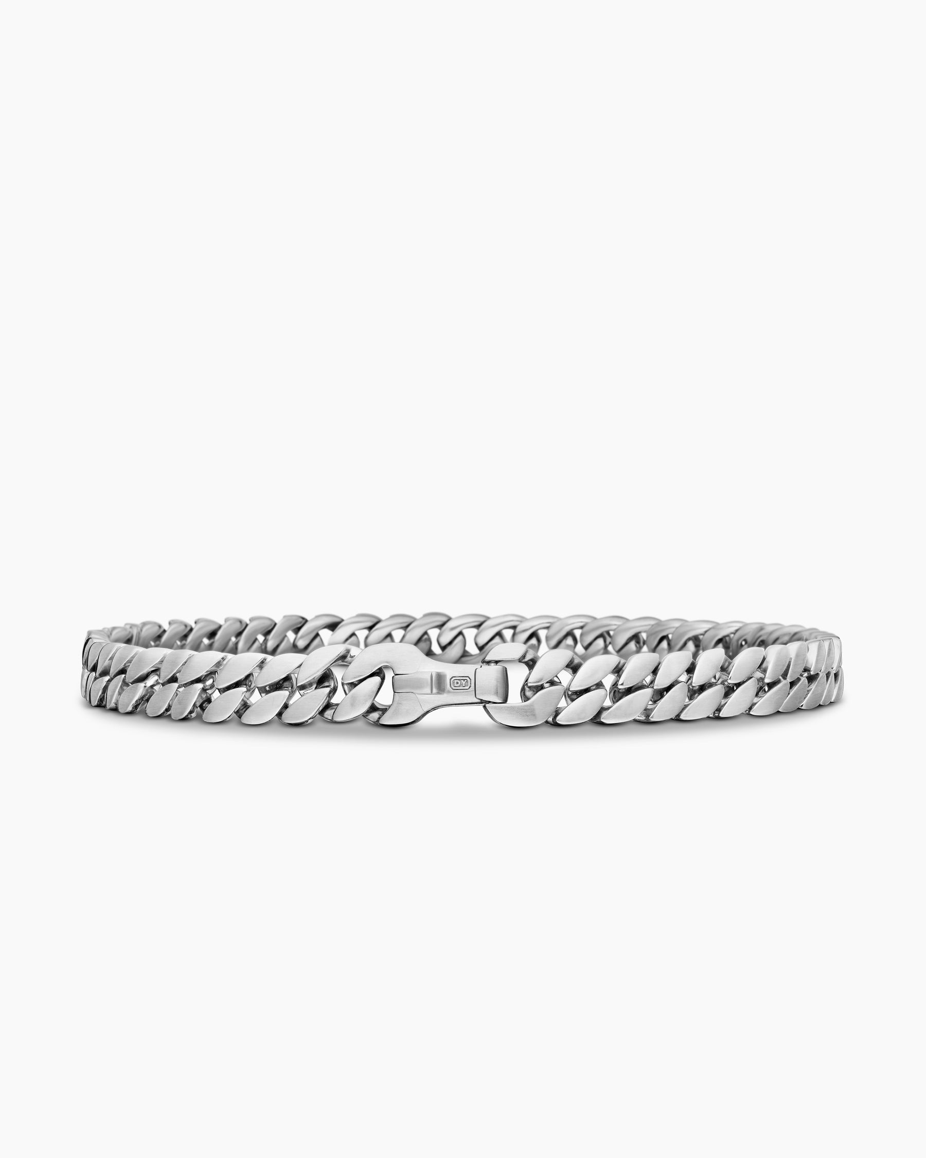 Curb Chain Bracelet in Sterling Silver, 6mm