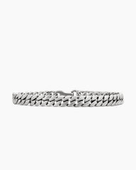 Curb Chain Bracelet in Sterling Silver, 6mm