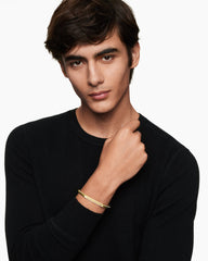 Streamline® Cuff Bracelet in 18K Yellow Gold with Diamonds, 5.5mm