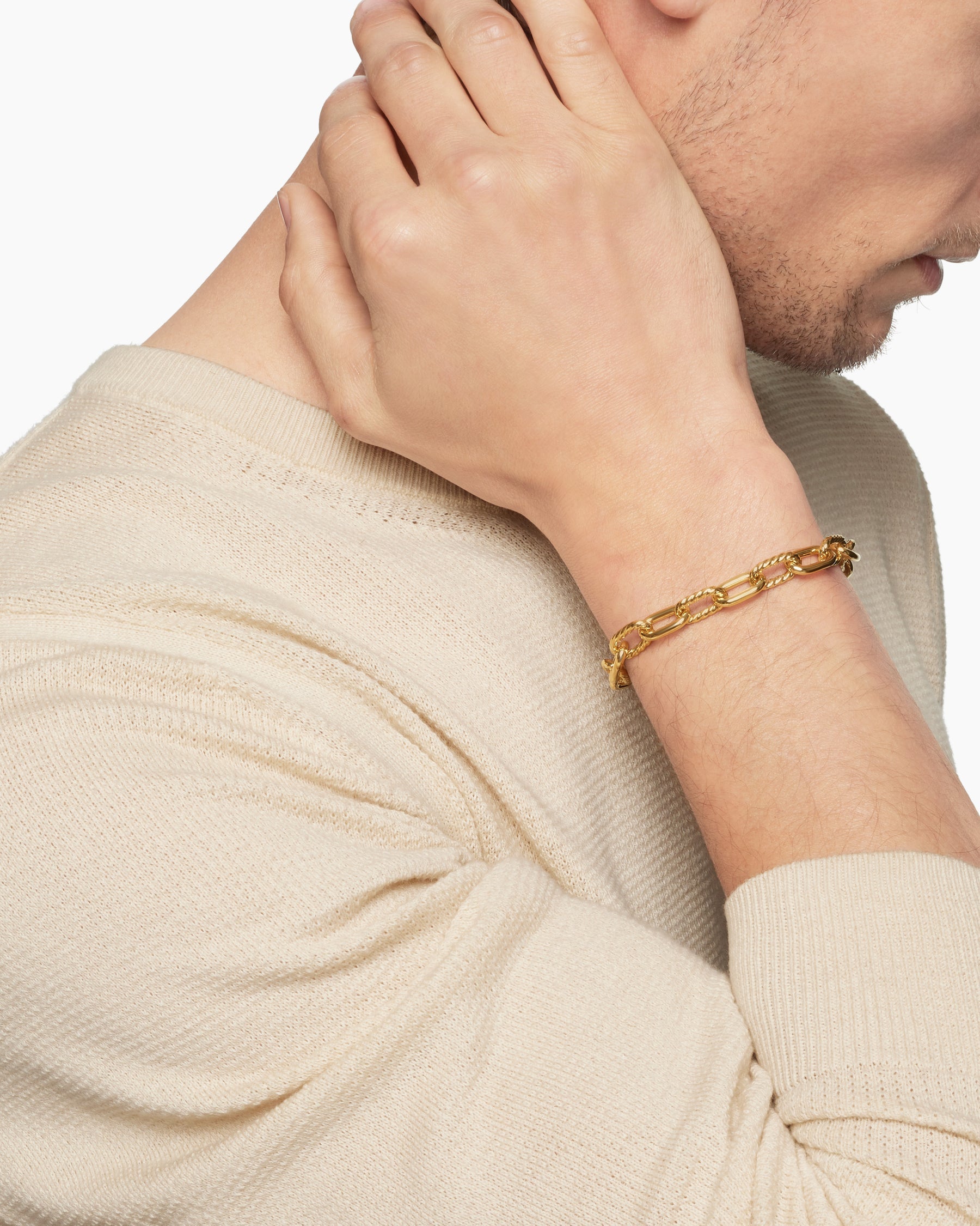 DY Madison® Chain Bracelet in 18K Yellow Gold, 8.5mm