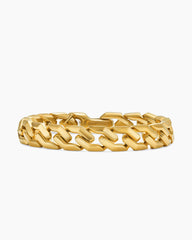 Curb Chain Angular Link Bracelet in 18K Yellow Gold, 11.5mm