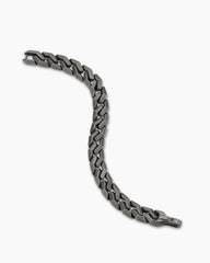 Curb Chain Angular Link Bracelet in Titanium, 11.5mm