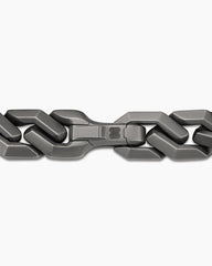 Curb Chain Angular Link Bracelet in Titanium, 11.5mm