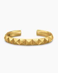 Pyramid Cuff Bracelet in 18K Yellow Gold, 9.3mm