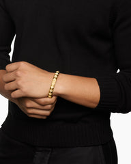 Pyramid Cuff Bracelet in 18K Yellow Gold, 9.3mm