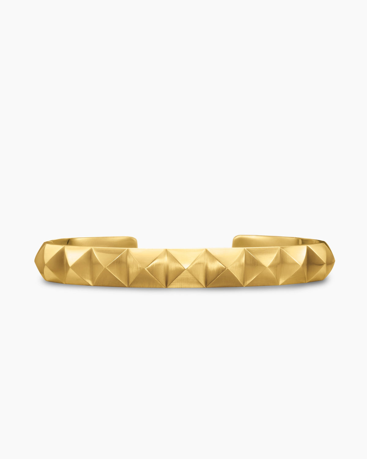 Pyramid Cuff Bracelet in 18K Yellow Gold, 9.3mm