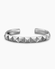 Pyramid Cuff Bracelet in Sterling Silver, 9.3mm