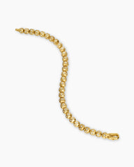 Spiritual Beads Faceted Bracelet in 18K Yellow Gold with Pavé Diamonds, 6mm