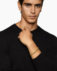 Chevron Cuff Bracelet in 18K Yellow Gold, 8mm